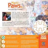 Playful Paws - Baking Cookoff 300 Piece EZ Grip Puzzle by MasterPieces | Adorable Kitten and Puppy Jigsaw Puzzle - BIG FRENCHIES