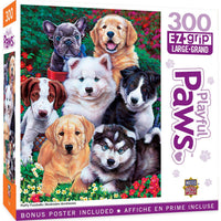 Playful Paws - Fluffy Fuzzballs 300 Piece EZ Grip Puzzle by MasterPieces - BIG FRENCHIES
