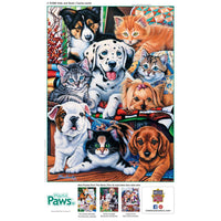 Playful Paws - Hide and Seek 300 Piece EZ Grip Puzzle by MasterPieces - BIG FRENCHIES