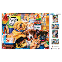 Playful Paws - Home Wanted 300 Piece EZ Grip Puzzle by Masterpieces Puzzles - BIG FRENCHIES