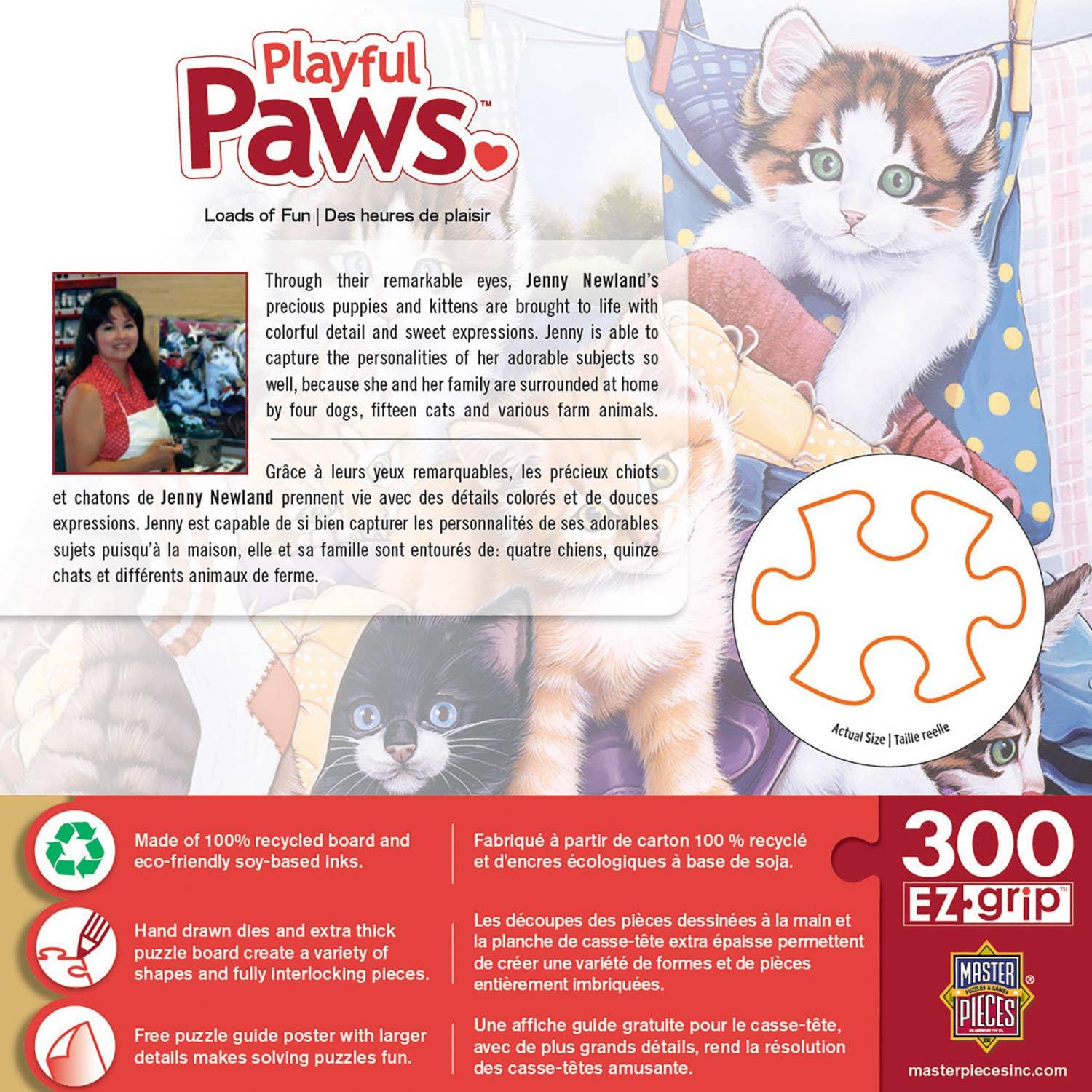 Playful Paws - Loads of Fun 300 Piece EZ Grip Puzzle by MasterPieces - BIG FRENCHIES