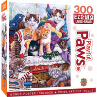 Playful Paws - Loads of Fun 300 Piece EZ Grip Puzzle by MasterPieces - BIG FRENCHIES