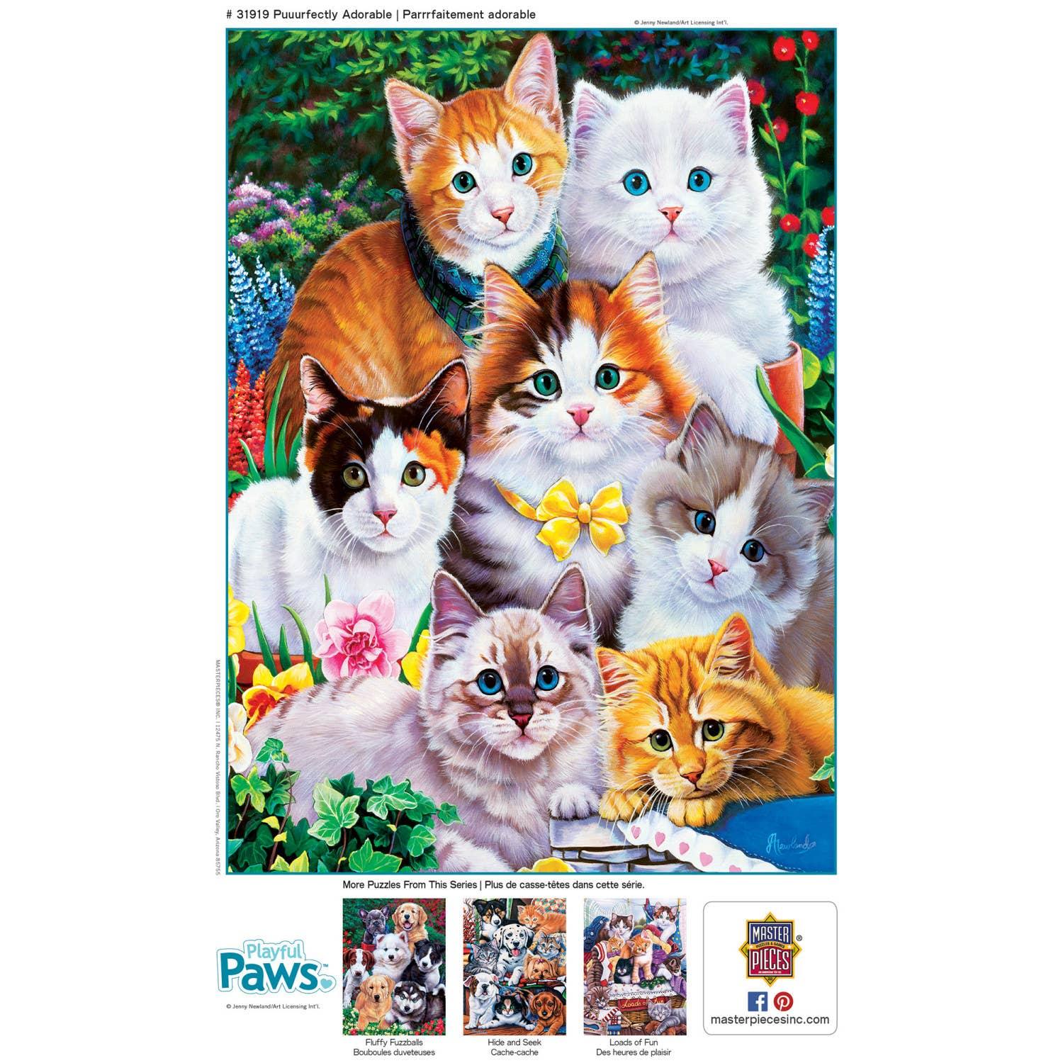 Playful Paws - Puuurfectly Adorable 300 Piece EZ Grip Puzzle by MasterPieces - BIG FRENCHIES