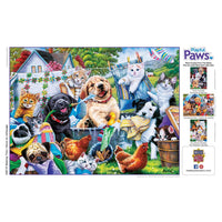Playful Paws - Washing Time 300 Piece EZ Grip Puzzle by Masterpieces Puzzles - BIG FRENCHIES