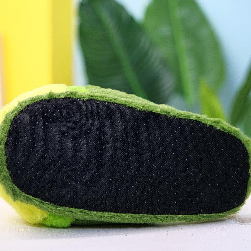 Plush Avocado Slippers Fruit Toys Cute Warm Winter Shoes Women Indoor Household Slippers With Fuzzy Plush Faux Fur Comfy Memory Foam Slip On House Shoes - BIG FRENCHIES