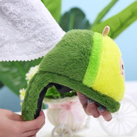 Plush Avocado Slippers Fruit Toys Cute Warm Winter Shoes Women Indoor Household Slippers With Fuzzy Plush Faux Fur Comfy Memory Foam Slip On House Shoes - BIG FRENCHIES
