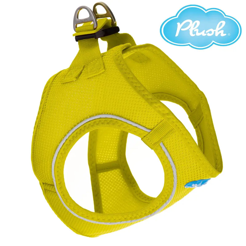Plush Step In Air Mesh Harness - Blazing Yellow-Step In Harness-BIG FRENCHIES-MyPlushusa