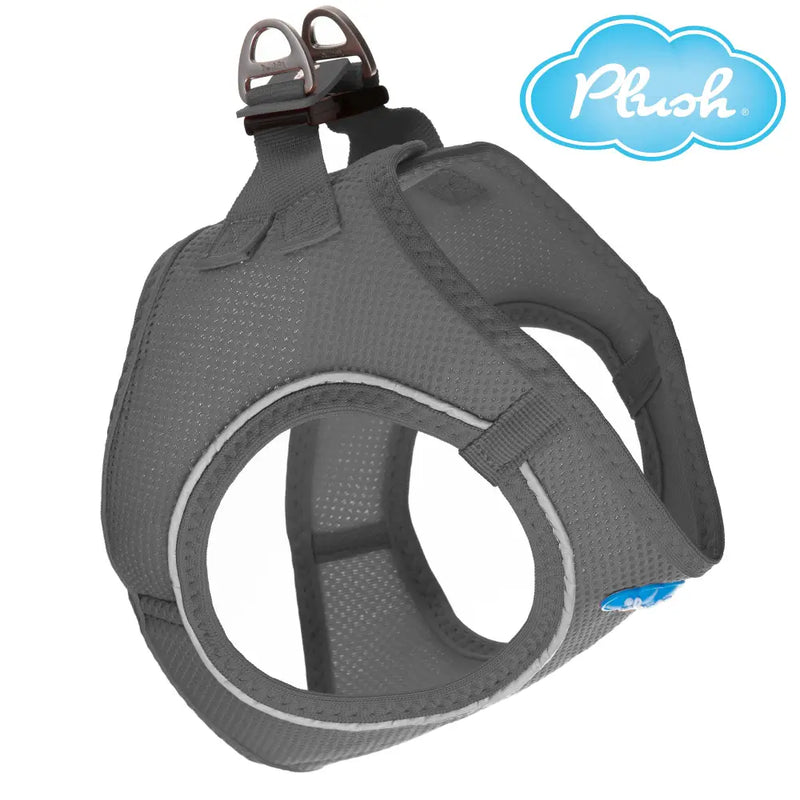 Plush Step In Air Mesh Harness - Shark Grey-Step In Harness-BIG FRENCHIES-MyPlushusa