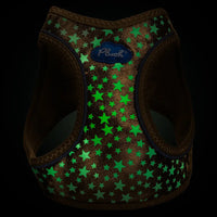 Plush Step In Glitter Glow Harness - Gold
