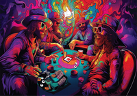 Poker Palooza Adult 1000 Piece Jigsaw Puzzle | Trippy Puzzle Co