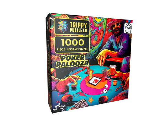 Poker Palooza Adult 1000 Piece Jigsaw Puzzle | Trippy Puzzle Co