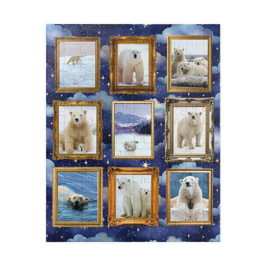 Polar Bear Puzzle with Clouds - BIG FRENCHIES