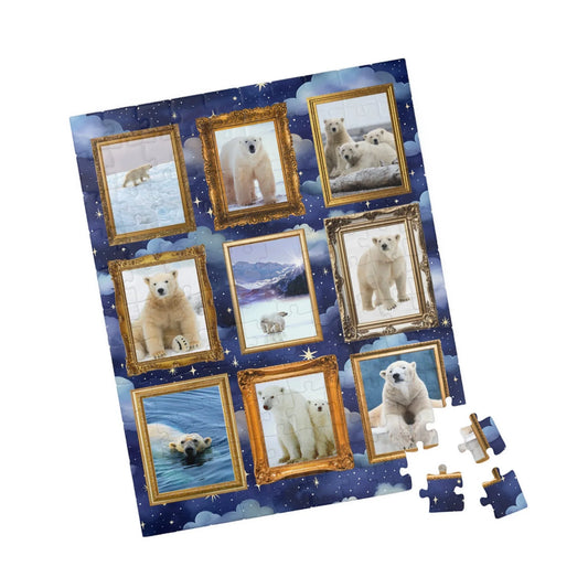 Polar Bear Puzzle with Clouds - BIG FRENCHIES