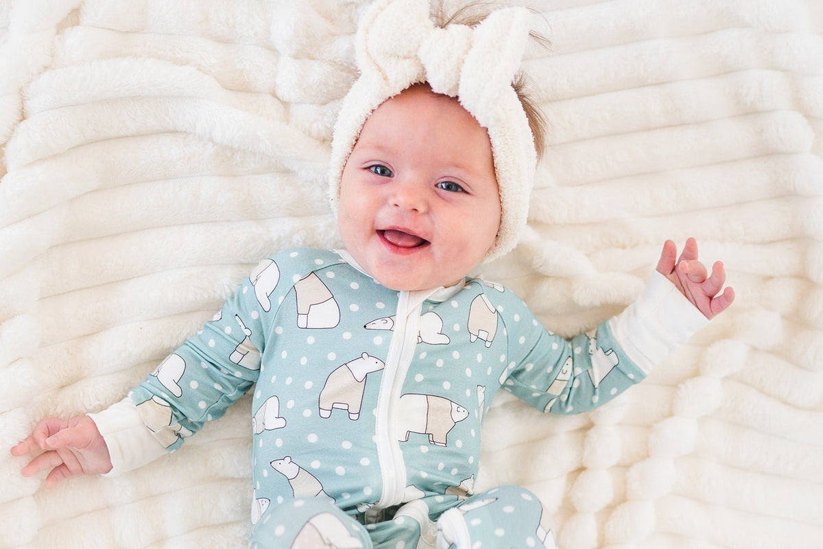 Polar Bears (Convertible Zip Footies) - BIG FRENCHIES