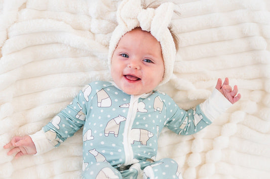 Polar Bears (Convertible Zip Footies) - BIG FRENCHIES