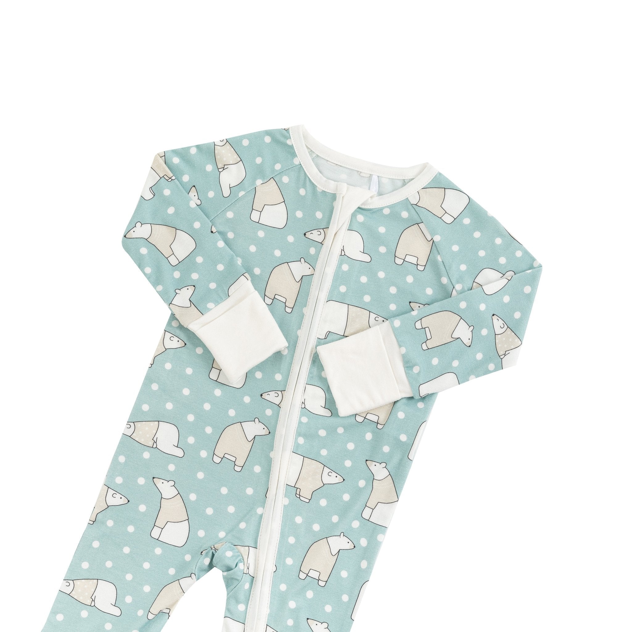 Polar Bears (Convertible Zip Footies) - BIG FRENCHIES