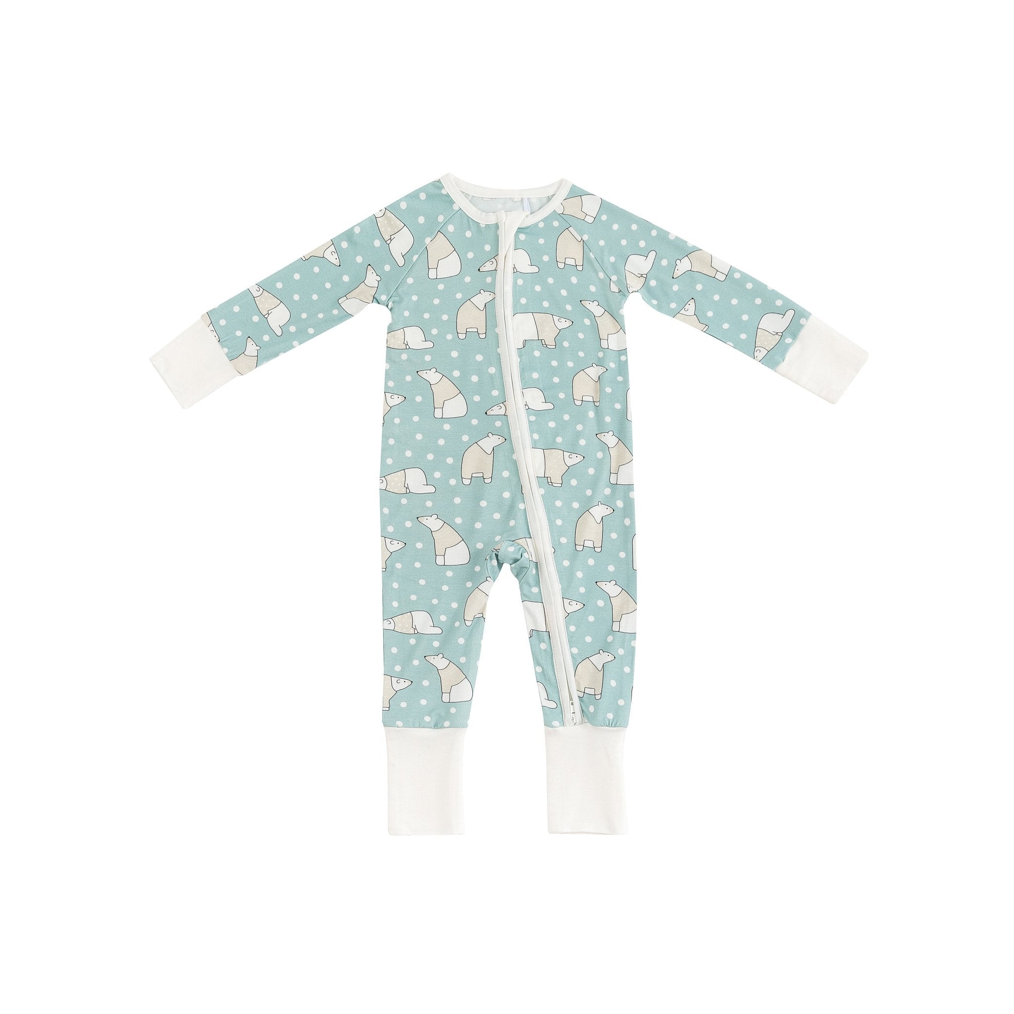 Polar Bears (Convertible Zip Footies) - BIG FRENCHIES