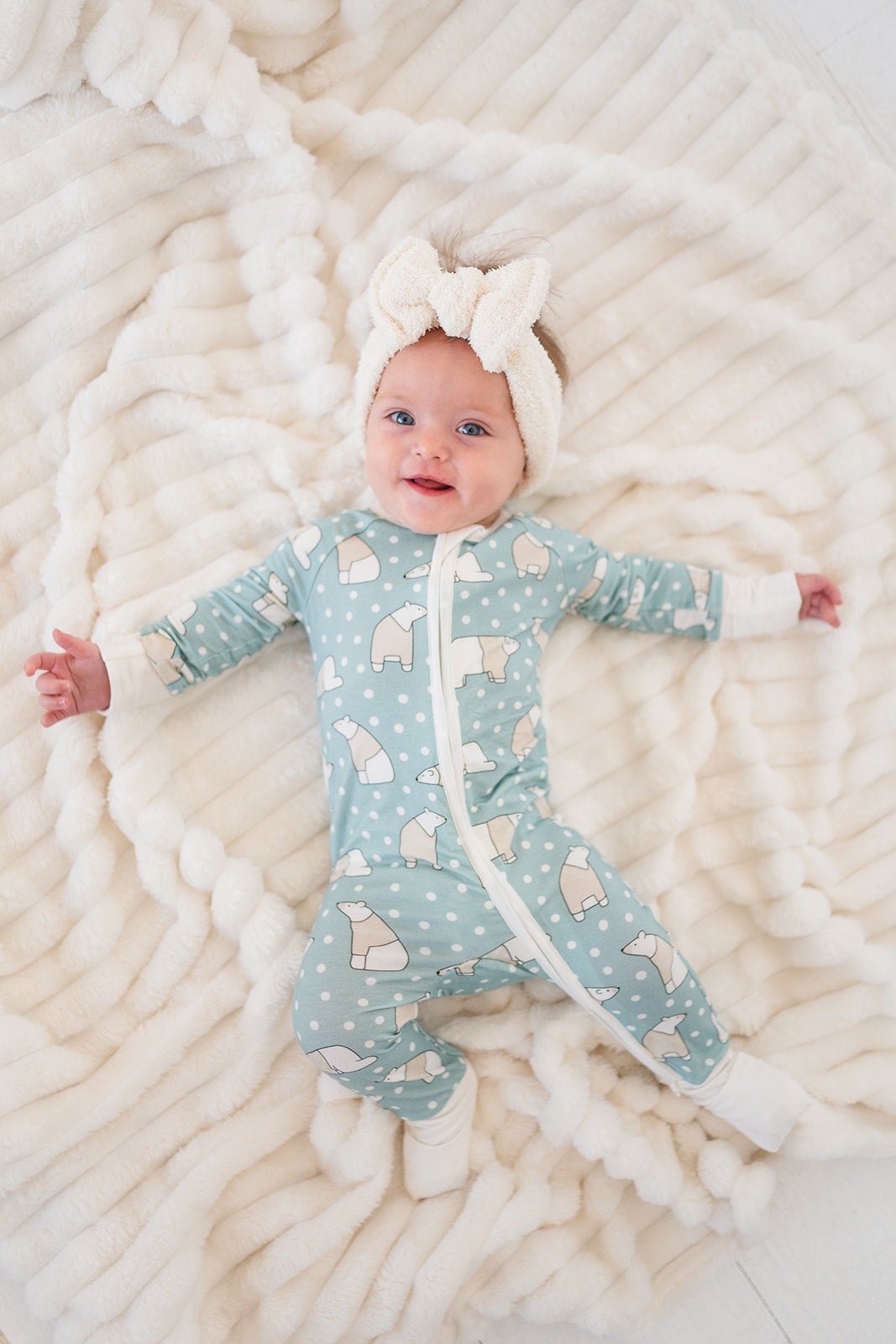 Polar Bears (Convertible Zip Footies) - BIG FRENCHIES