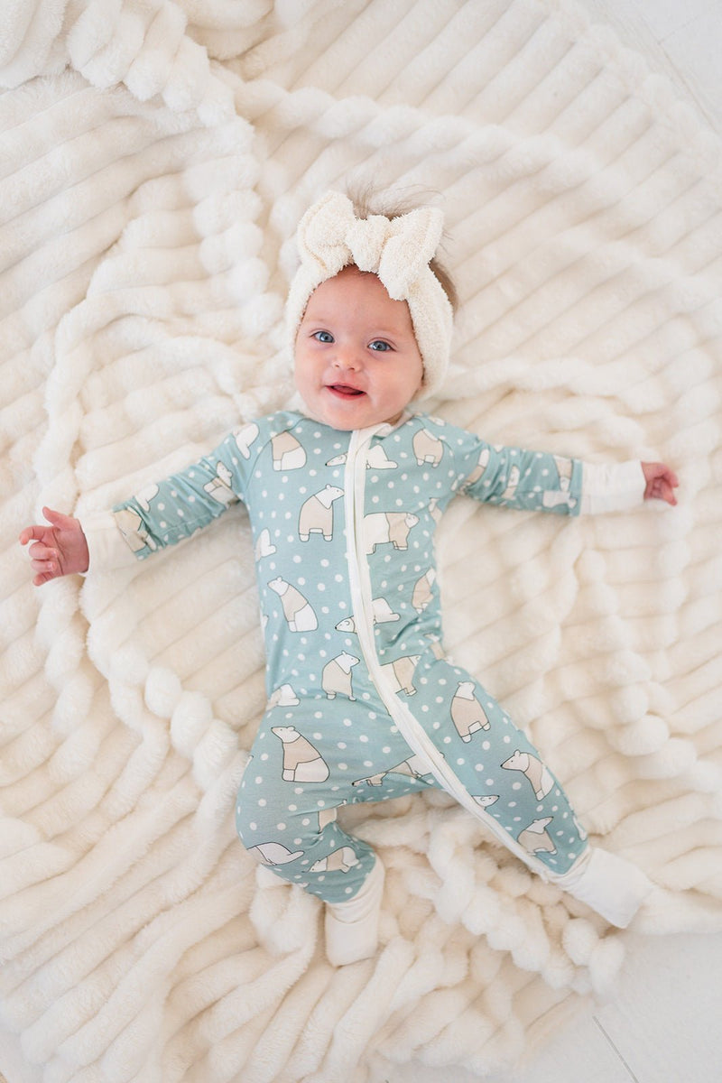 Polar Bears (Convertible Zip Footies) - BIG FRENCHIES