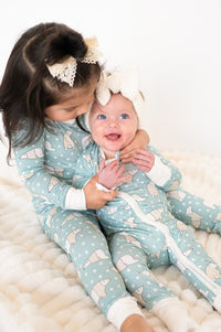 Polar Bears (Convertible Zip Footies) - BIG FRENCHIES
