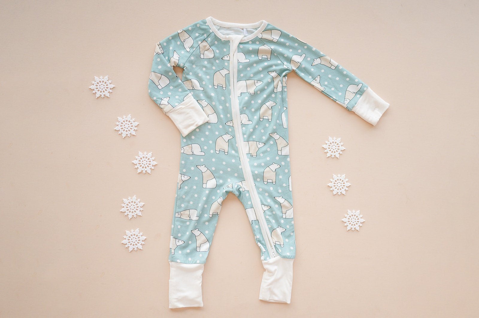 Polar Bears (Convertible Zip Footies) - BIG FRENCHIES