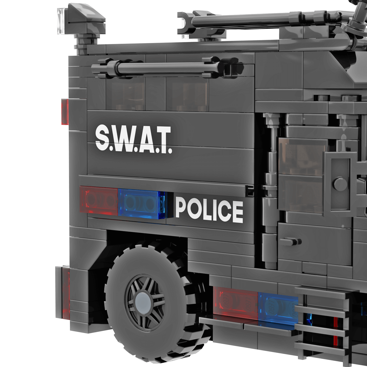 Police Armored S.W.A.T. Vehicle - Custom Building Set - Made Using LEGO® Parts
