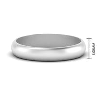Low Dome 6mm Men Wedding Band