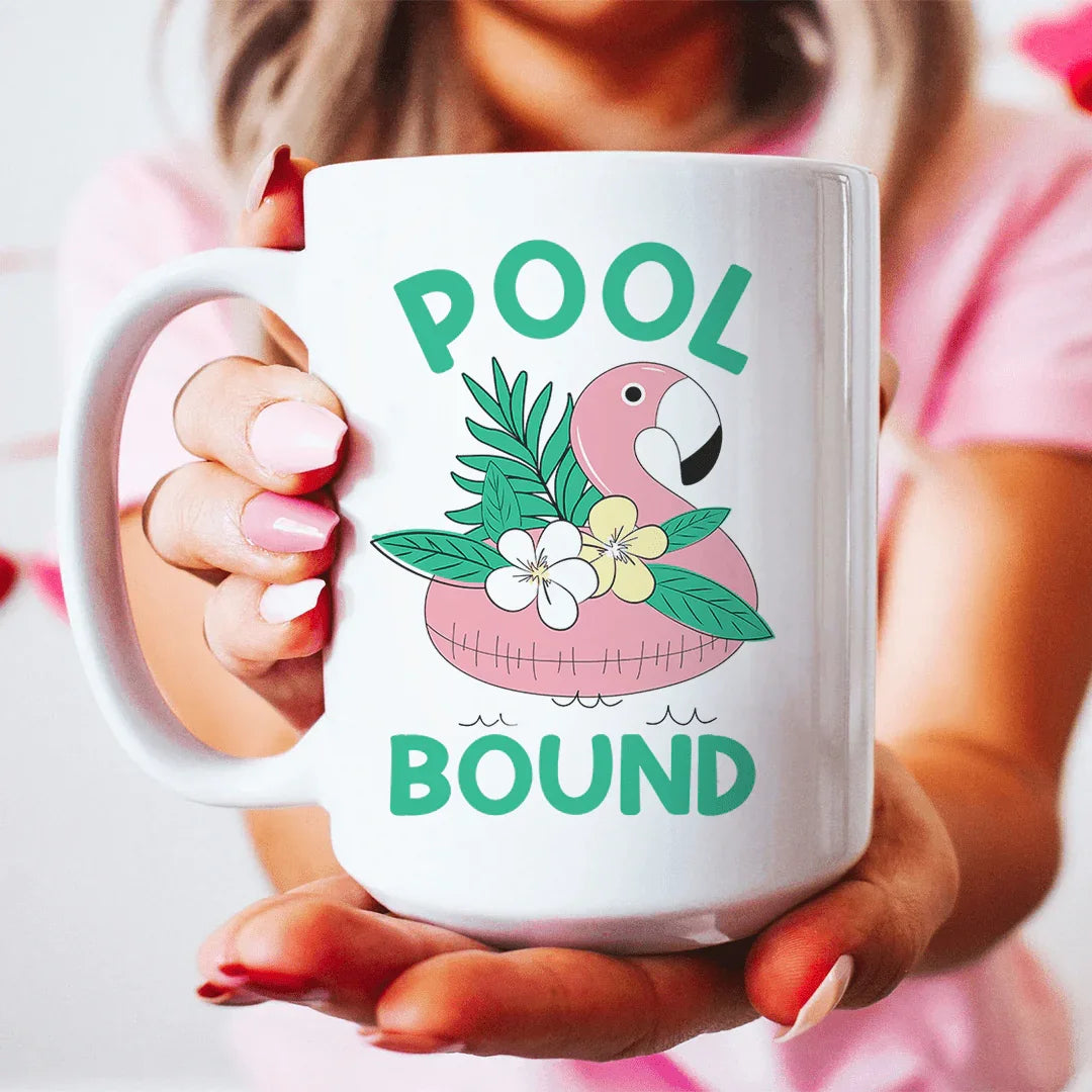 Pool Bound Ceramic Mug 15 oz - BIG FRENCHIES
