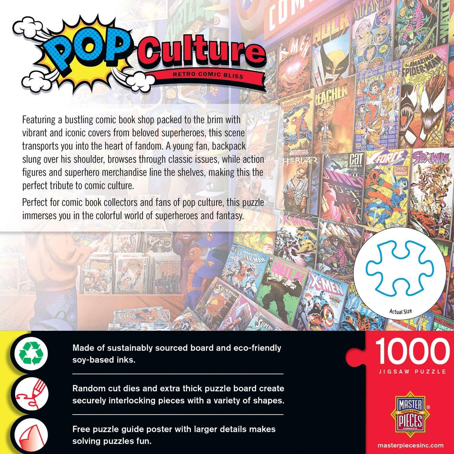 Pop Culture - Retro Comic Bliss 1000 Piece Jigsaw Puzzle by Masterpieces Puzzles - BIG FRENCHIES