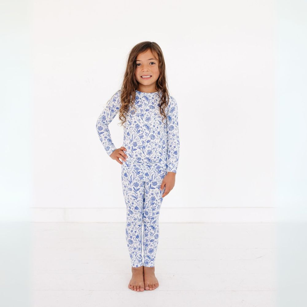 Porcelain Vine Bamboo Toddler Pajama Set - BIG FRENCHIES