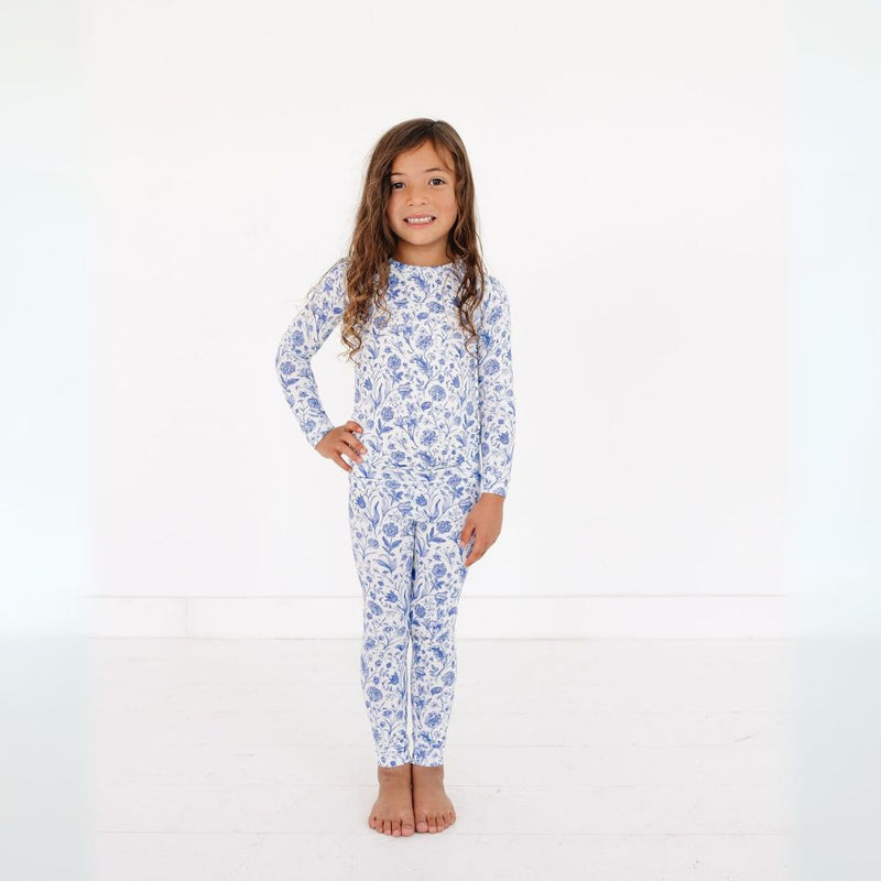Porcelain Vine Bamboo Toddler Pajama Set - BIG FRENCHIES