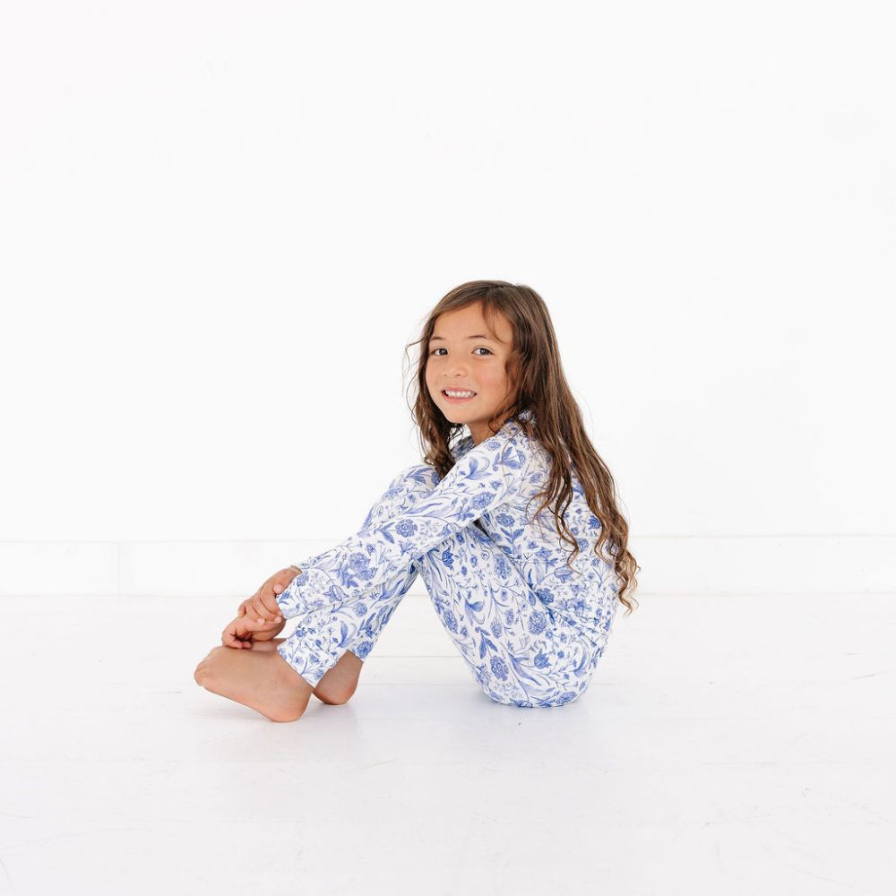 Porcelain Vine Bamboo Toddler Pajama Set - BIG FRENCHIES