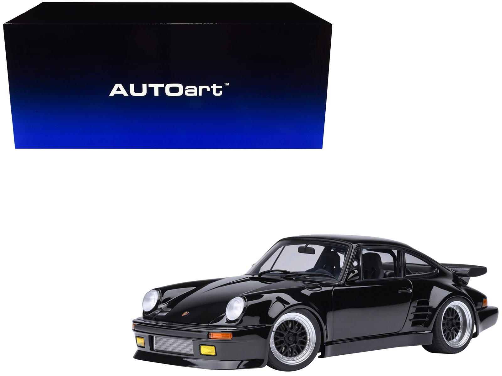 Porsche 911 (930) Turbo "Blackbird" Black "Wangan Midnight - Comic #1 Version" Manga 1/18 Model Car by Autoart  free shipping USA