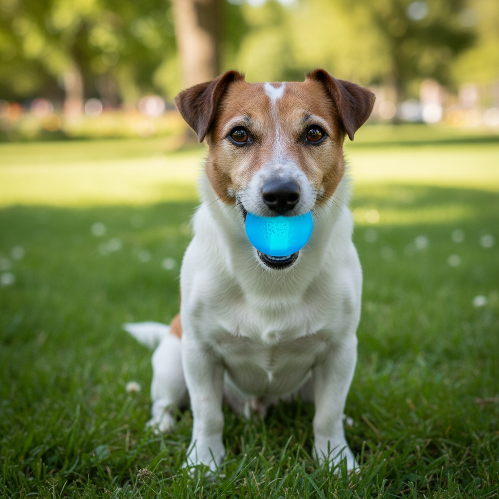 Strobe Ball Light-Up Dog Toy - Durable Floating Chew Ball | Made in USA - BIG FRENCHIES