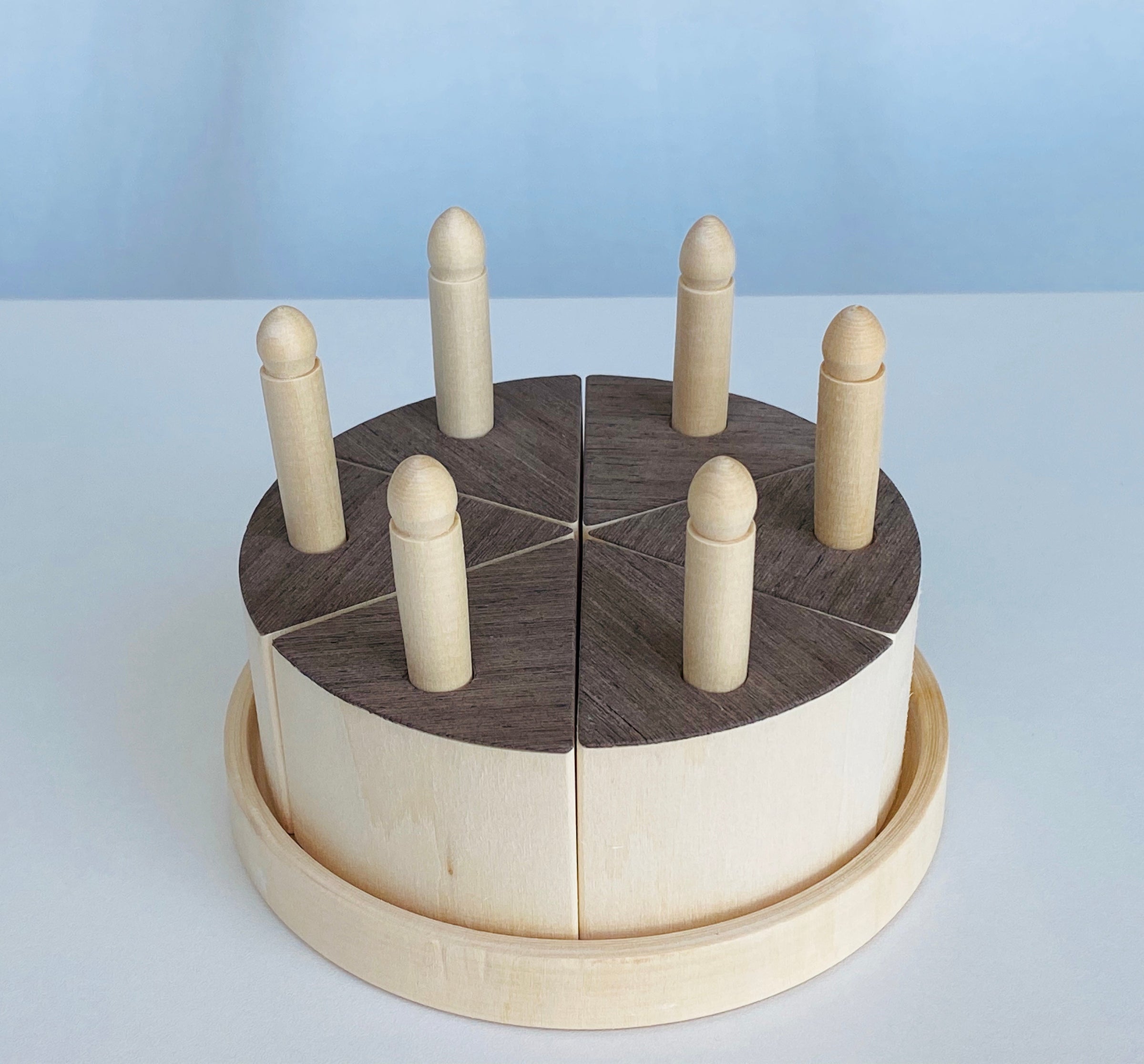 Toy Birthday Cake with Candles