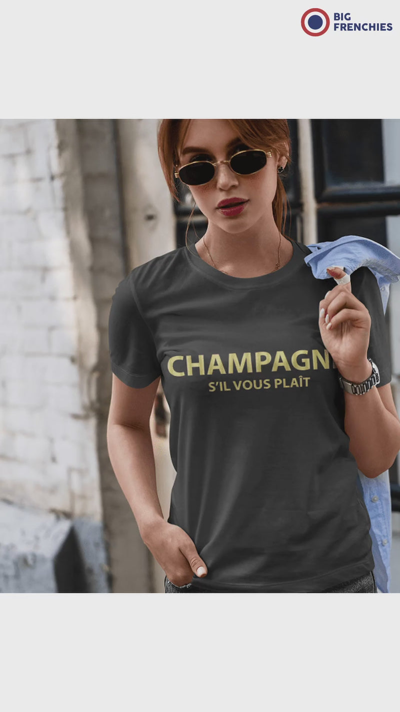 Champagne S'il Vous Plait Women's Organic Tee