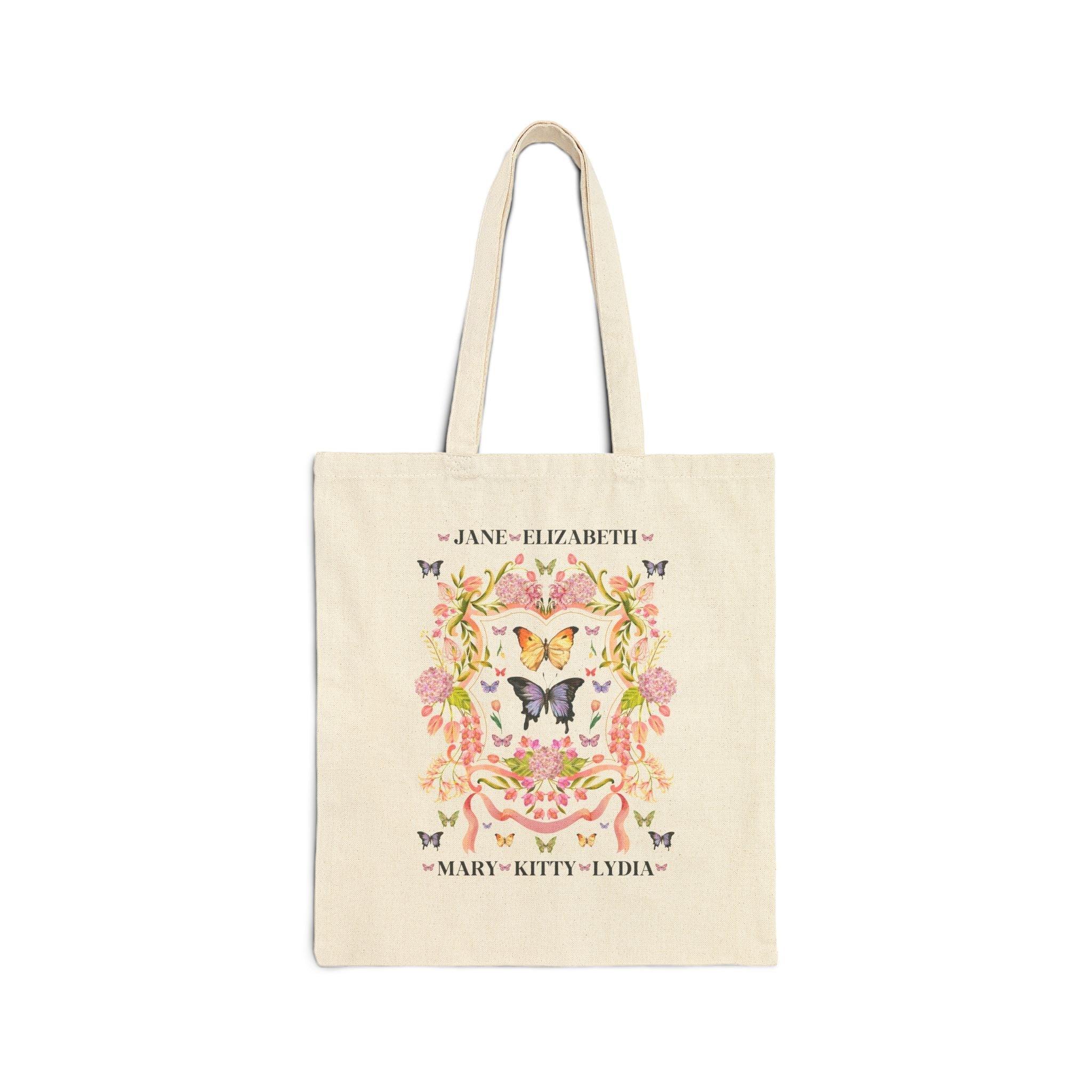 Pride And Prejudice Tote Bag for Butterly Lover: Boho Bennet Sisters Tote - BIG FRENCHIES