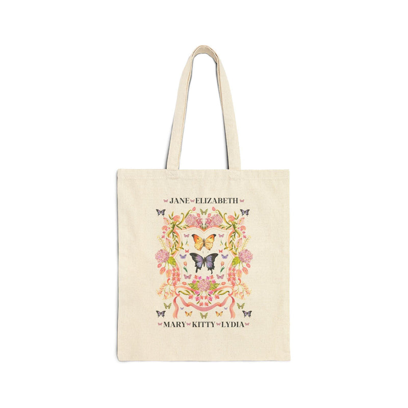 Pride And Prejudice Tote Bag for Butterly Lover: Boho Bennet Sisters Tote - BIG FRENCHIES