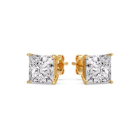 Princess-Cut Diamond Solitaire Stud Earrings (1 - 10ct | GIA & IGI Certified)