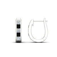 Channel Set Huggie Hoop Earring