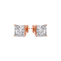 Princess-Cut Diamond Solitaire Stud Earrings (1 - 10ct | GIA & IGI Certified)