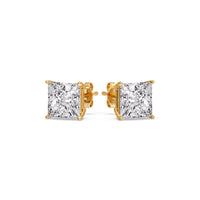 Princess-Cut Diamond Solitaire Stud Earrings (1 - 10ct | GIA & IGI Certified)