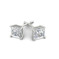 Princess-Cut Diamond Solitaire Stud Earrings (1 - 10ct | GIA & IGI Certified)