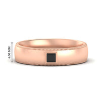 Princess Cut Mens Comfort Fit Promise Ring