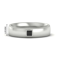 Princess Cut Mens Comfort Fit Promise Ring