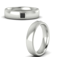 Princess Cut Mens Comfort Fit Promise Ring