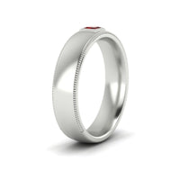 Princess Cut Mens Comfort Fit Promise Ring