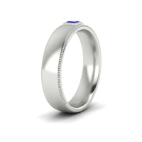 Princess Cut Mens Comfort Fit Promise Ring