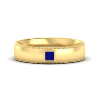 Princess Cut Mens Comfort Fit Promise Ring