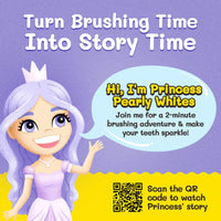 Princess Pearly Whites Toothbrush for Kids With Bonus Brush - BIG FRENCHIES